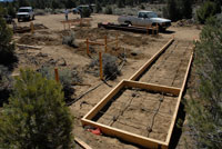 Outhouse and walk way forms
